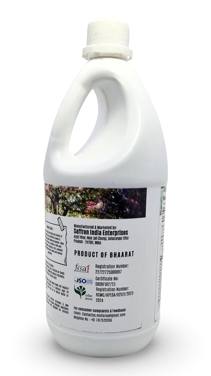 MellaRos Organic Wild Forest Raw Honey -1500g