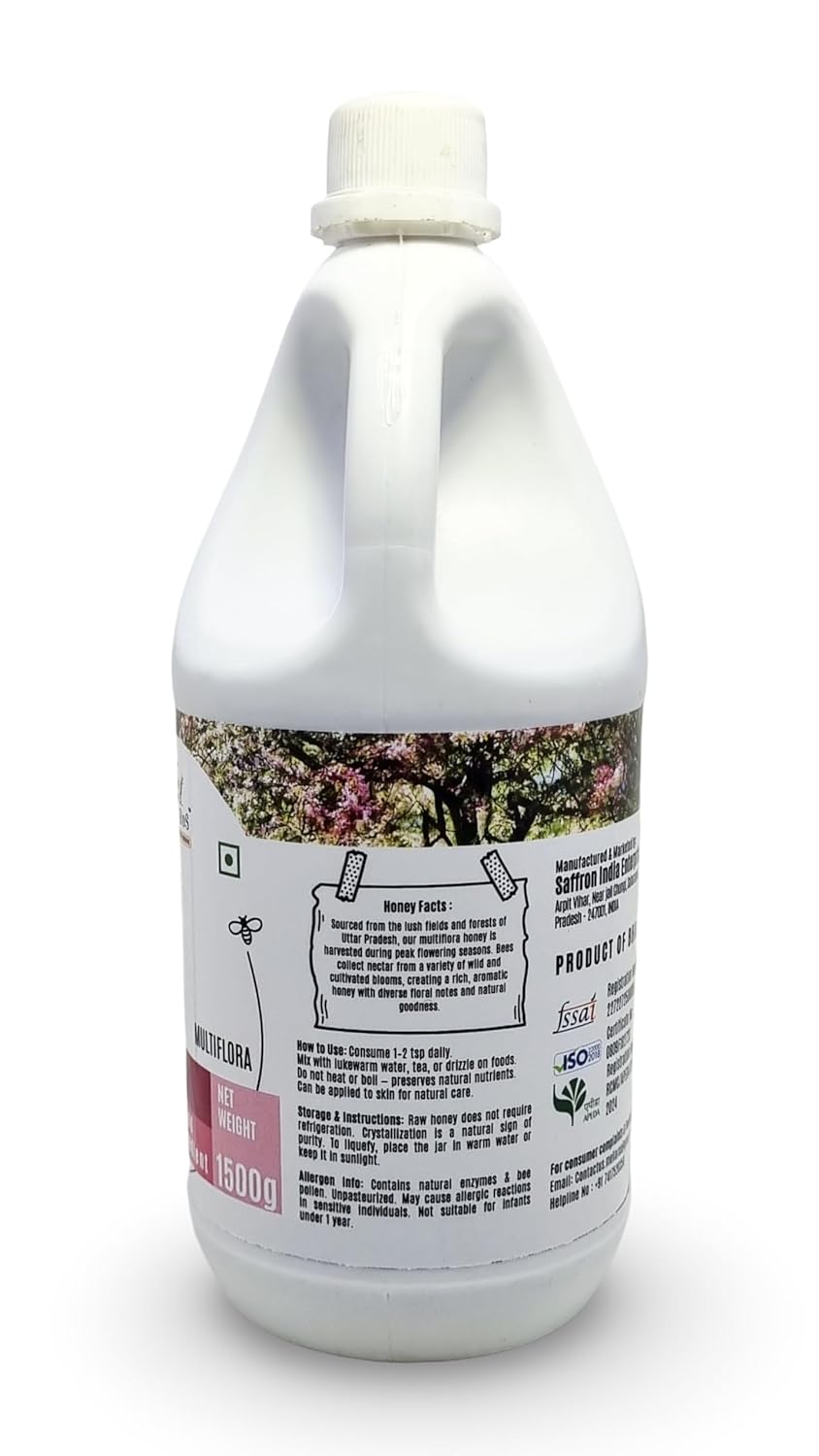 MellaRos Organic Wild Forest Raw Honey -1500g