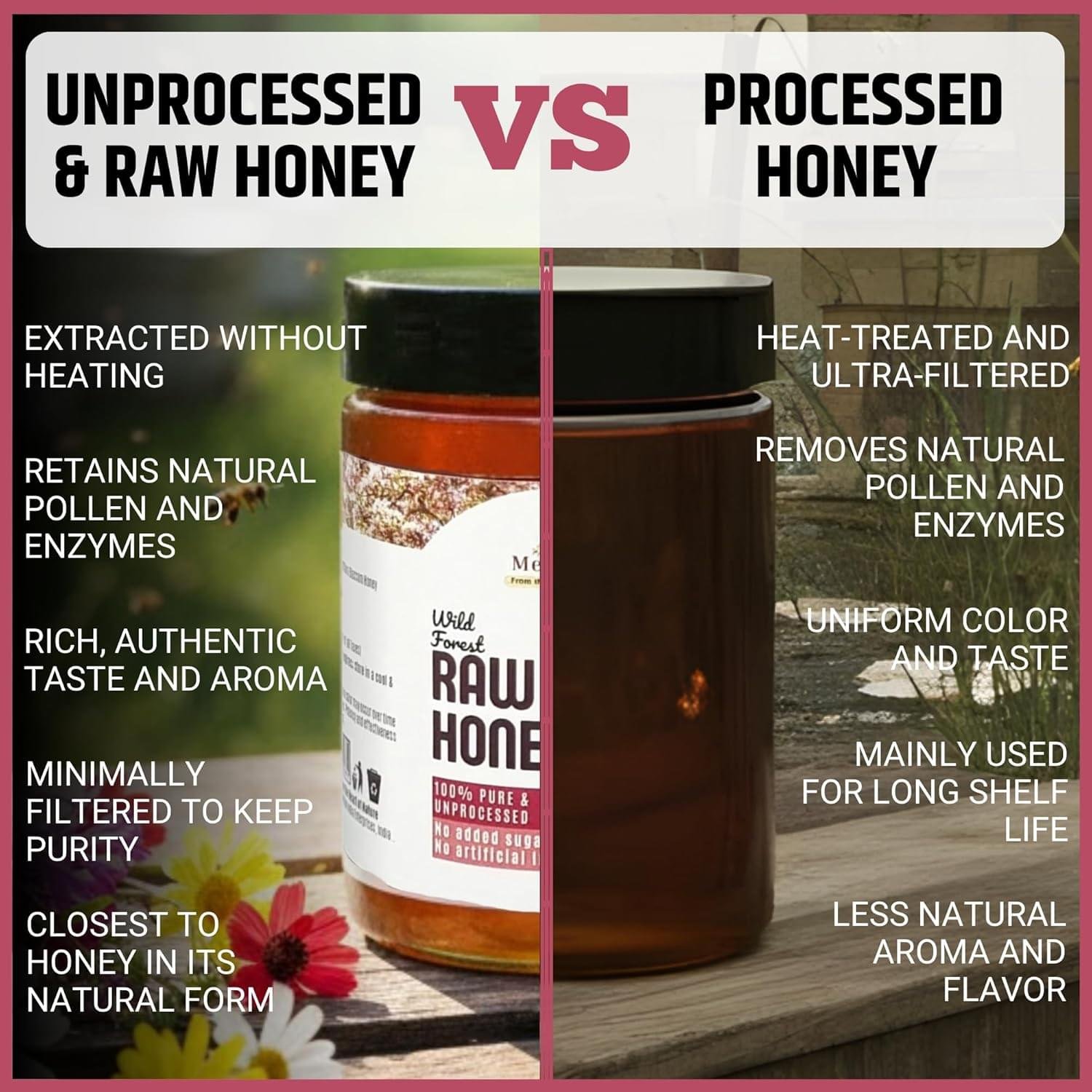 Organic Forest Raw Honey (Multifloral-330g)