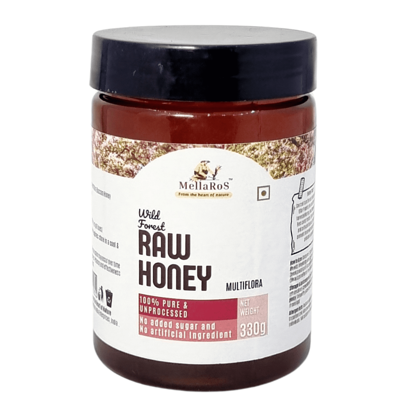 Organic Forest Raw Honey (Multifloral-330g)